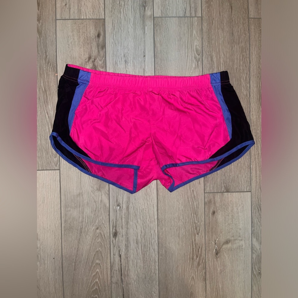 Women’s Hot Pink Running Shorts with Contrast Trim